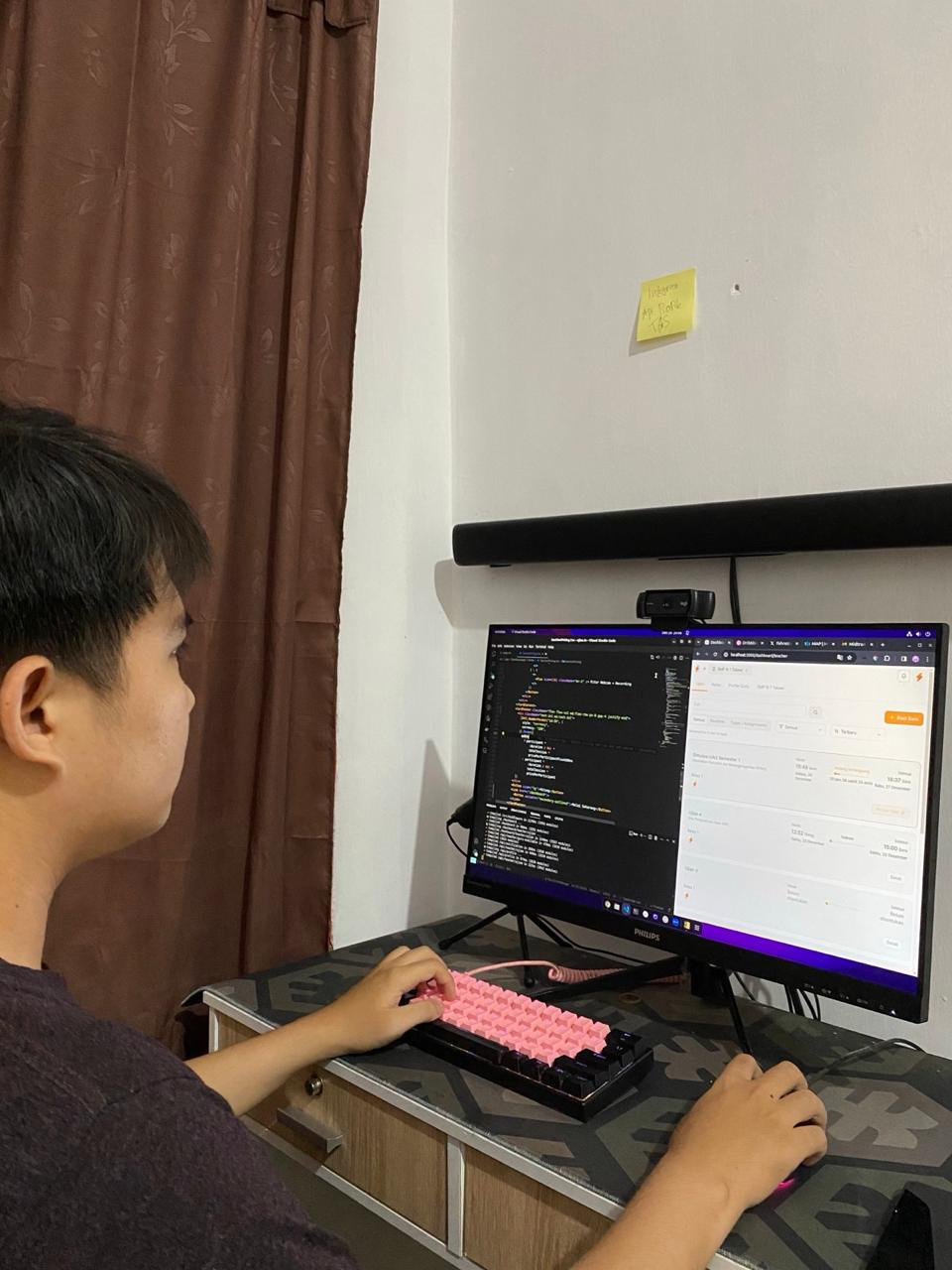 Fahrezi's desk in Batu Bara